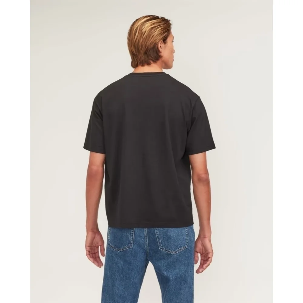 Everlane T Shirt Mens Medium Black Short Sleeve The Premium Weight Tee - Picture 14 of 14